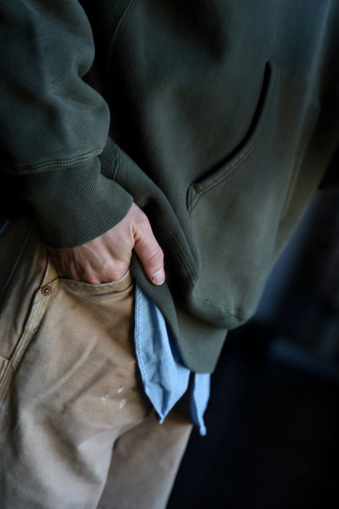 アプレッセ Vintage Half Zip Sweat Hoodie(25SAP-05-07K)OLIVE☆1月25日(土)発売！