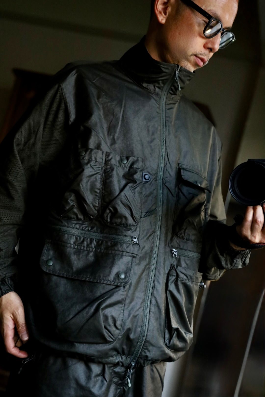DAIWA PIER39 25FW TECH REVERSIBLE BRITISH HUNTER WINDBREAKER JACKET(BJ-72025W)D.GREEN