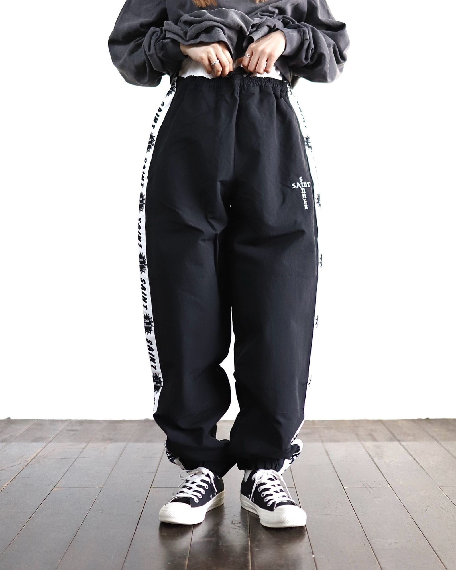 SAINT Mxxxxxx】セントマイケル/TRACK PANTS/SAINT / BLACK