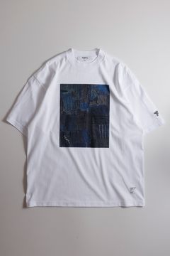 ファンダメンタル TシャツPRINTED BORO TEE (FA25/TE16)WHITE