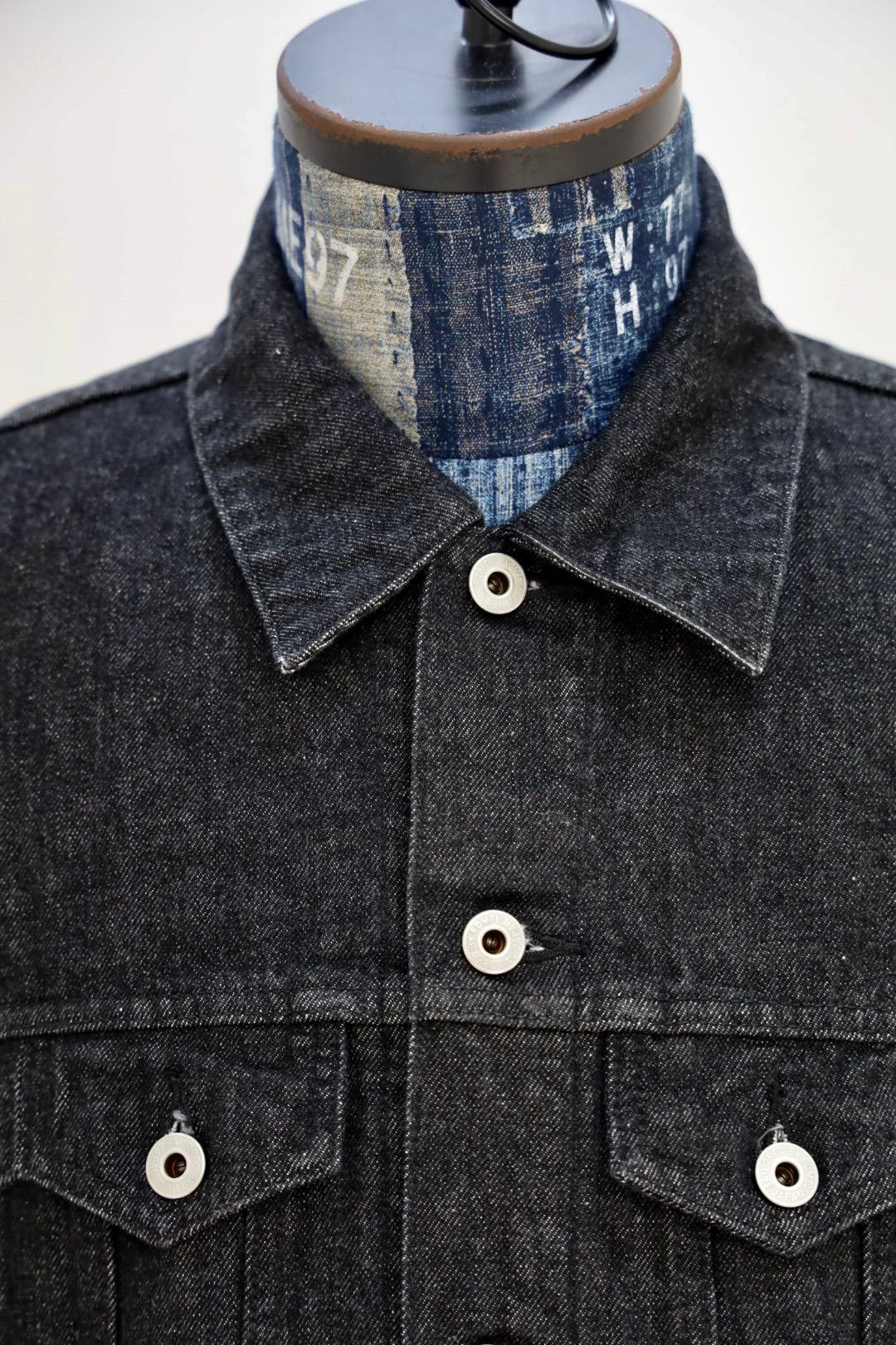 ファンダメンタル デニムジャケット THIRD THIRD JACKET RINSE(FA25JK33R-BK)BLACK