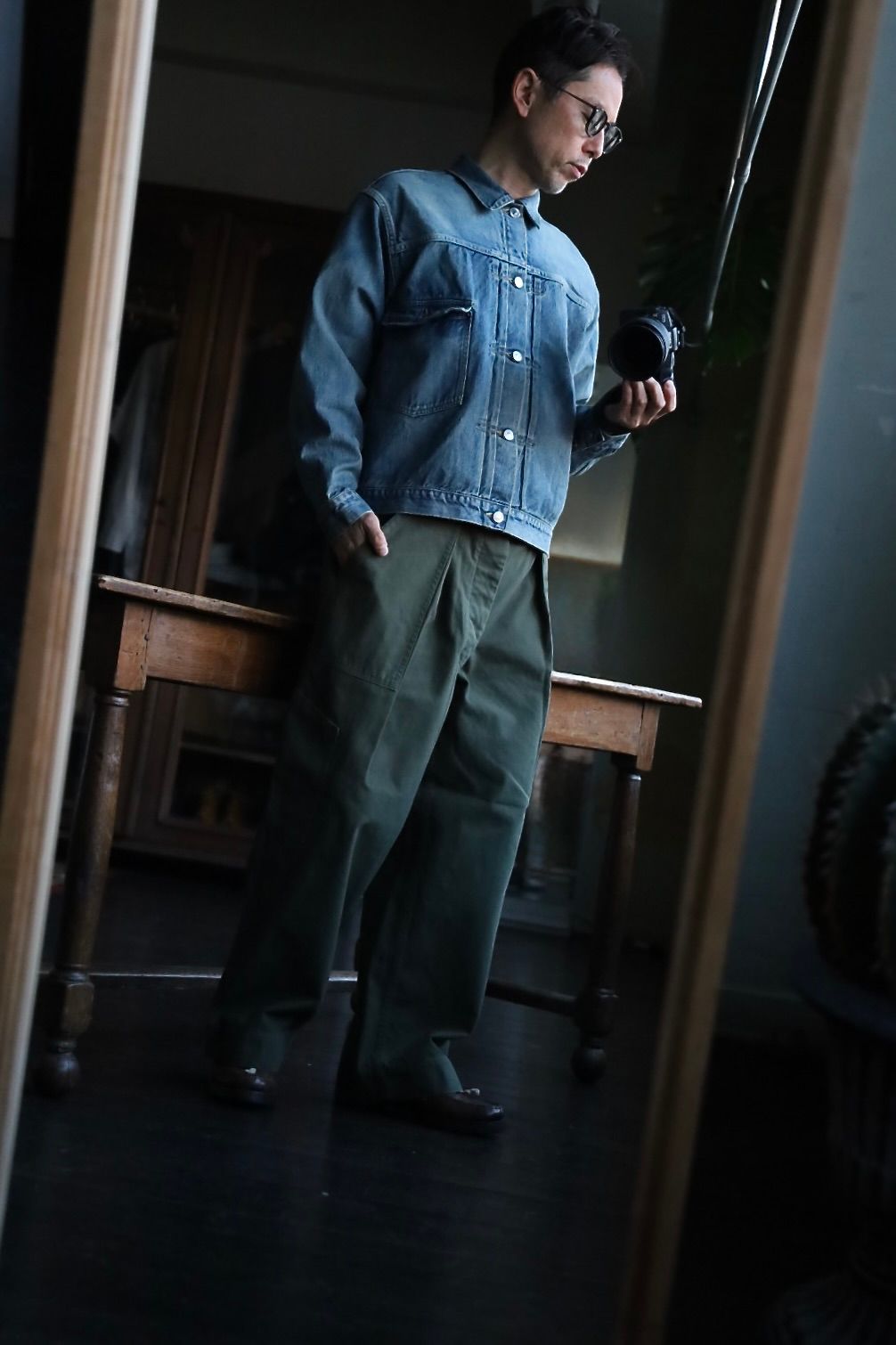 A.PRESSE - アプレッセ USAF Hemmed Bottoms(AP-4009)OLIVE | mark