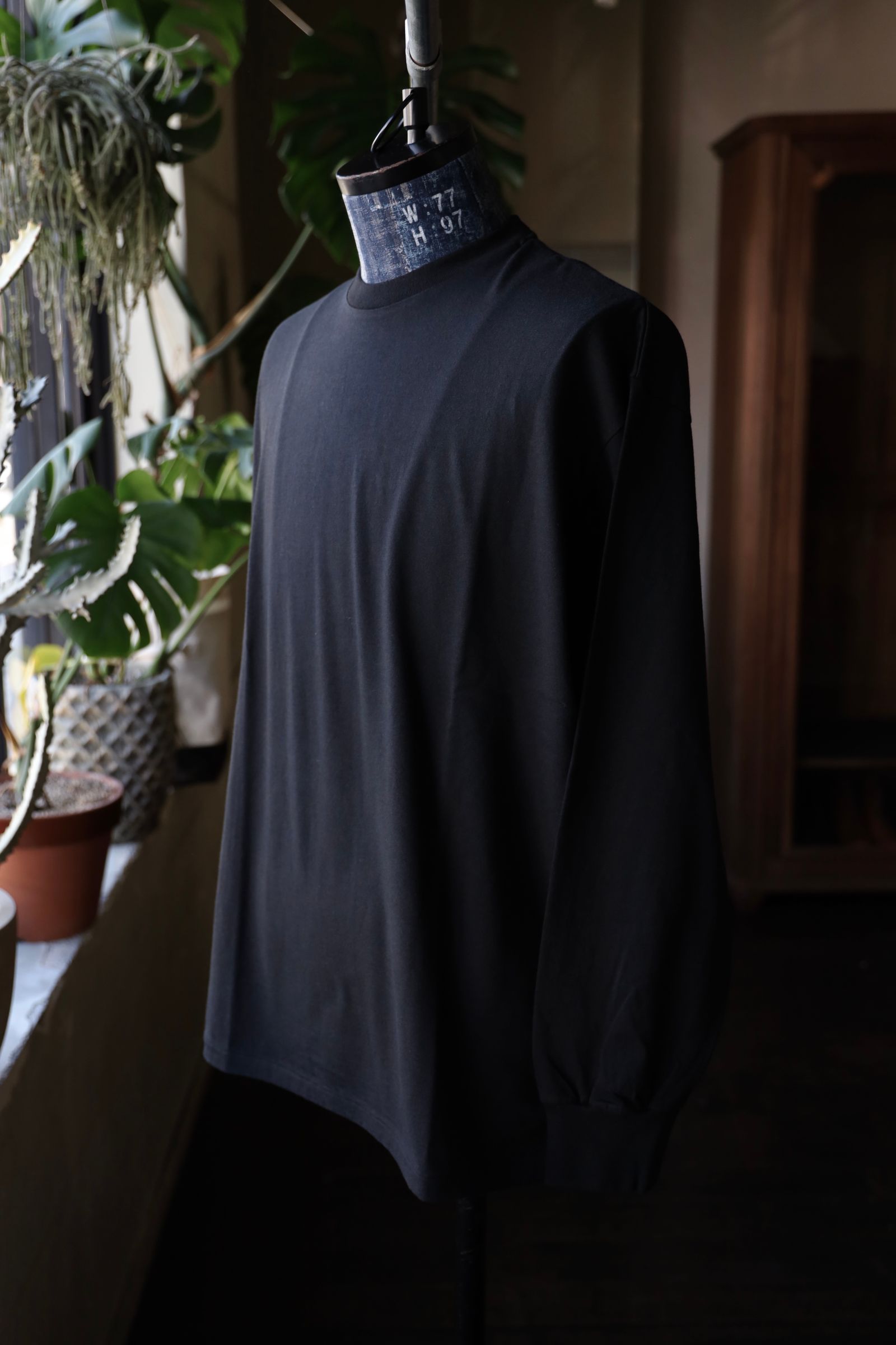 アプレッセ 25SS Cashmere Blend L/S T-Shirt(25SAP-05-01K)BLACK☆3月8日(土)発売！