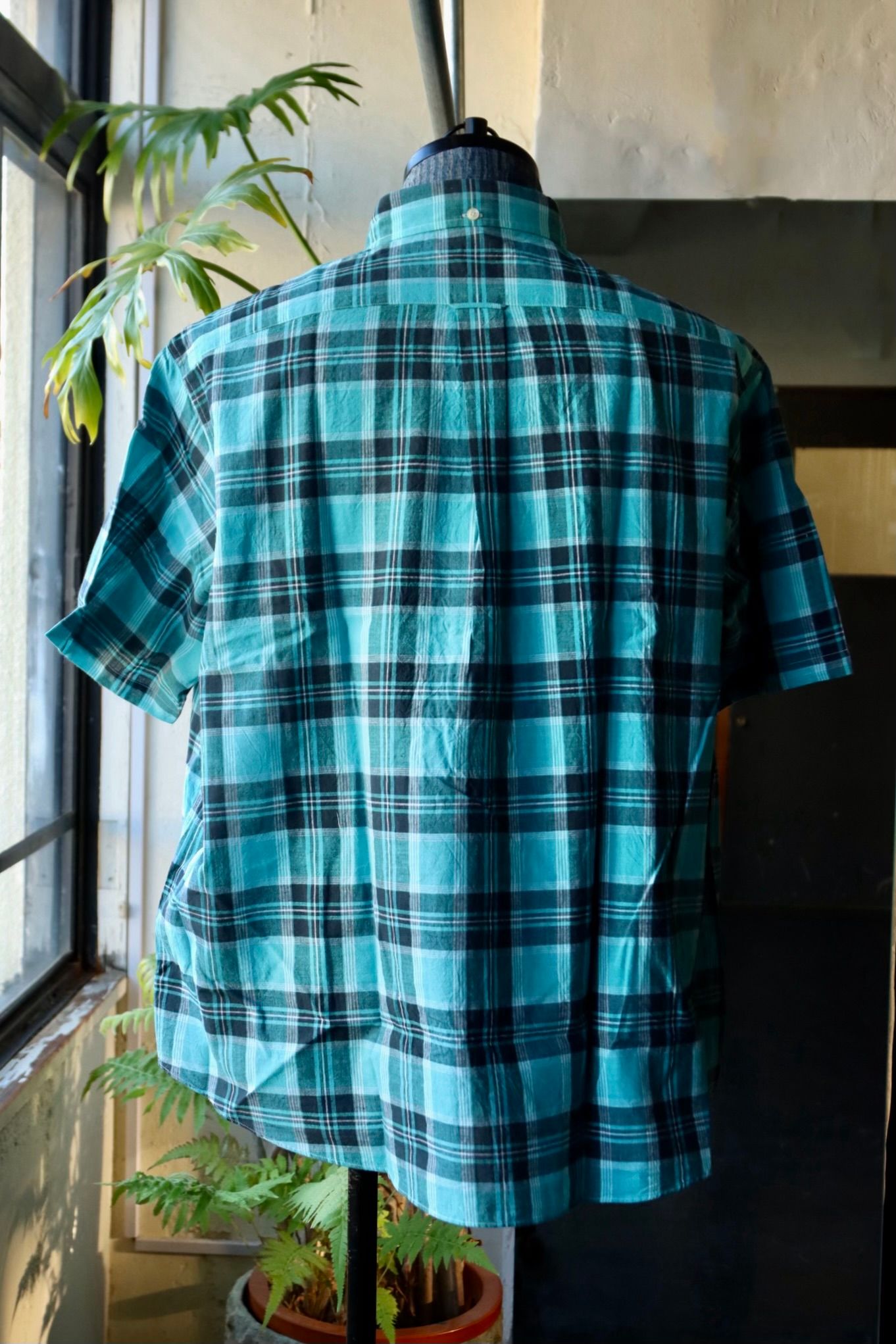 ファウンダ 25SS PULLOVER SHIRT(015FD251010)TURQUOISE/BLACK