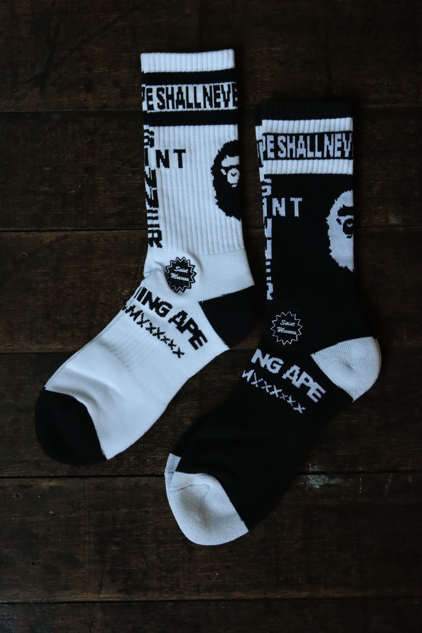 SAINT M×××××× - セントマイケル 24SS BAPE_SOCKS(SM-YS8-0000-C38 