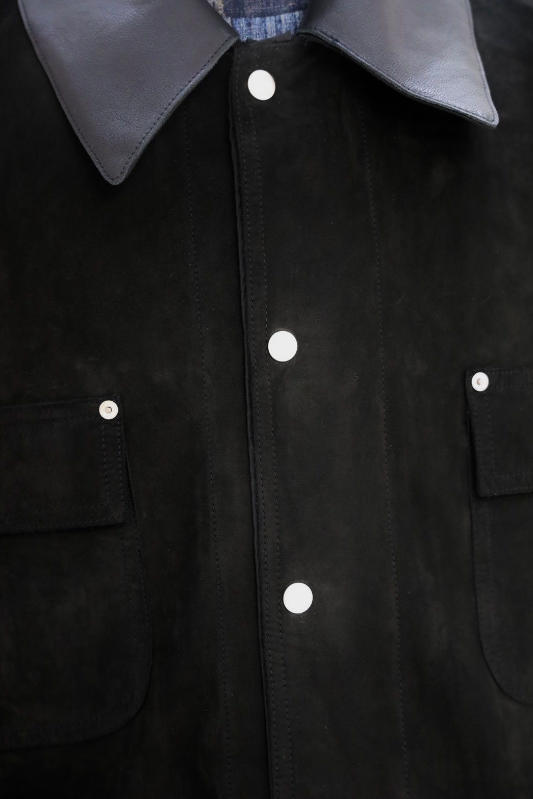 ヨーク 25FW Nuback Leather Coverall Jacket(YK25FW01019B)BLACK☆10月11日(土)新作発売！