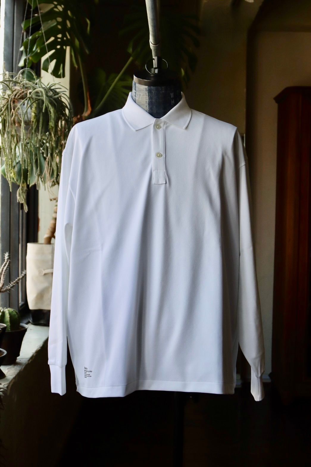 フレッシュサービス DRY PIQUE JERSEY L/S POLO(FSC253-70011B)WHITE