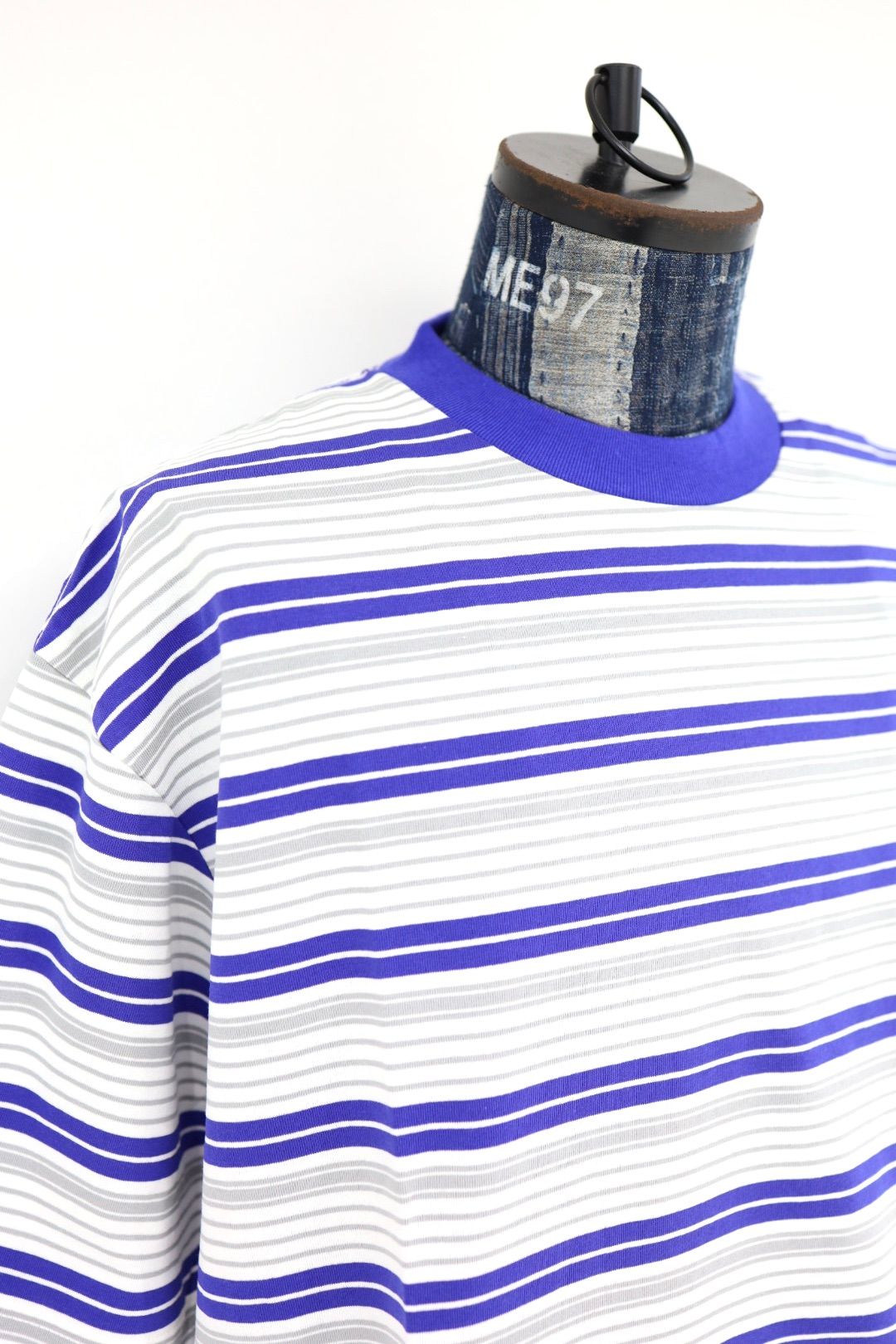 is-ness 26SS Border T-Shirt(26SS_47_1008SSCS01-B)WHITE x BLUE☆新作発売！