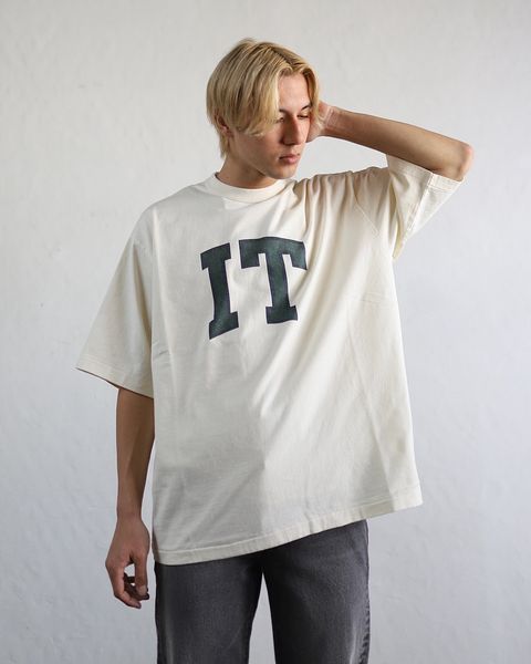 ブラームスルーツストック24SS blurhms IT-M 88/12 Print Tee WIDE(Ivory) style 2024.3.21