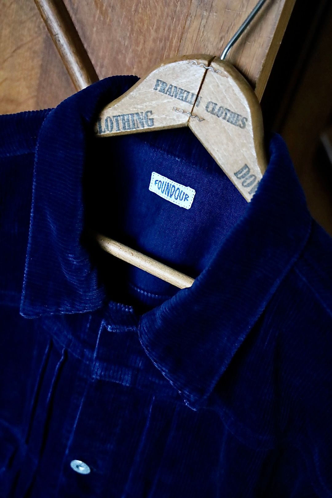 ファウンダ 25AW CORDUROY JACKET(015FD252019)INDIGO☆新作発売！