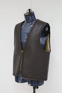 Gurank グランク ベストLamb skin best (2543)BROWN★新作発売！