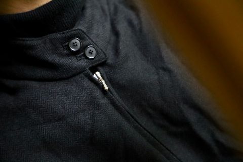 A.PRESSE Tweed Harrington Jacketスタイル
