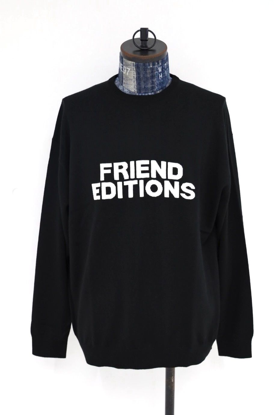 フレッシュサービス 26AW HIGH GAUGE INTARSIA KNIT "FE MONOGRAM"(FSC263-80126FE)BLACK☆8月29日(土)新作発売！