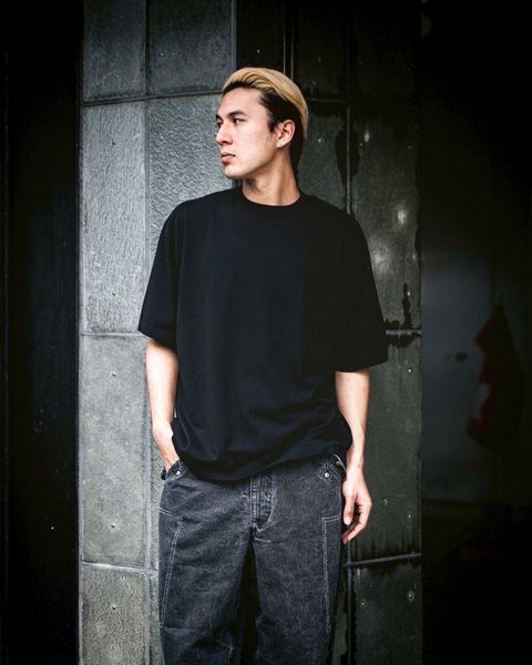 アプレッセ High Twisted Cotton S/S T-shirt (25SAP-03-05K) BLACK