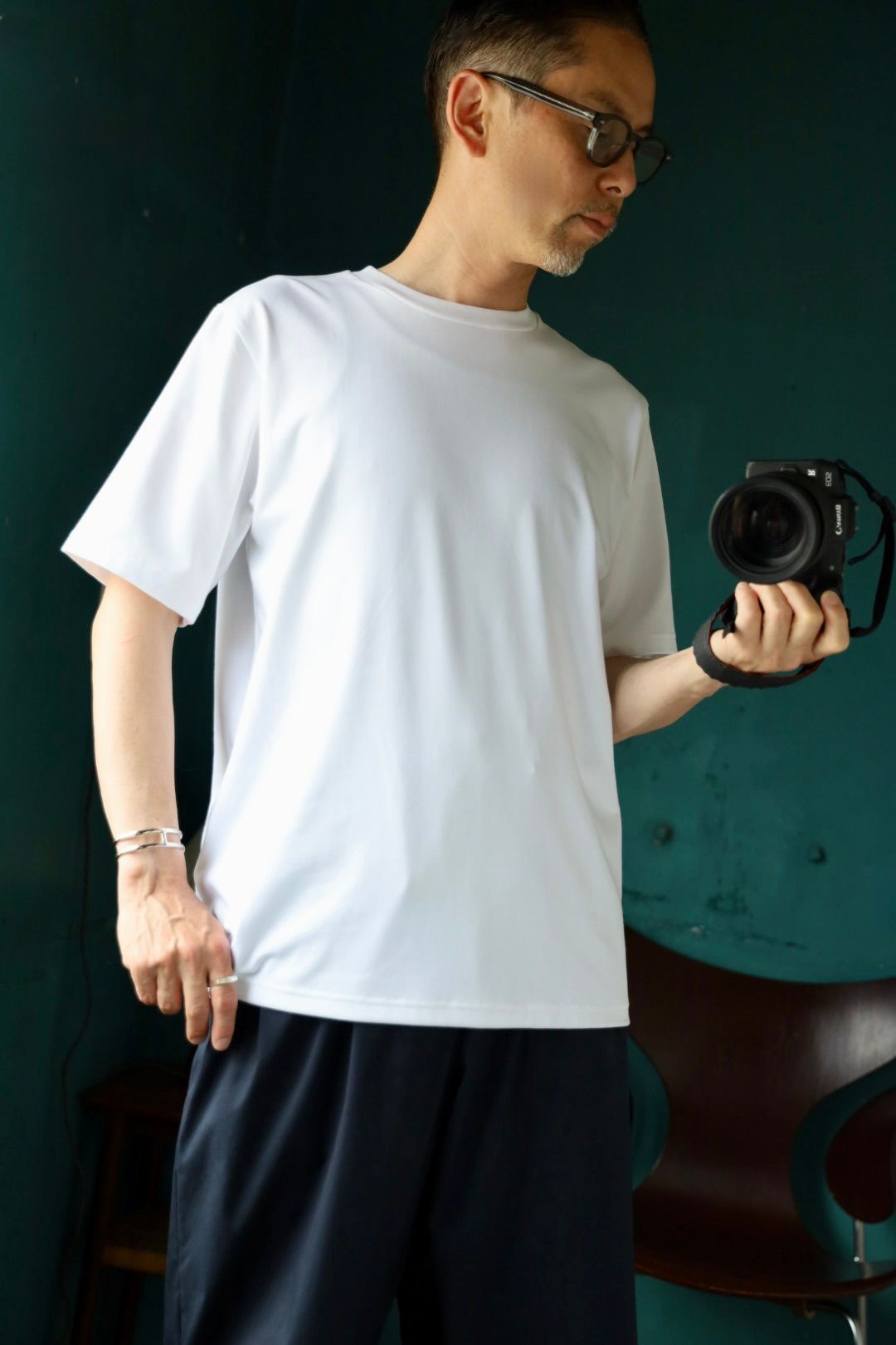 Graphpaper Solotex Twill Chef Pants(NAVY)スタイル