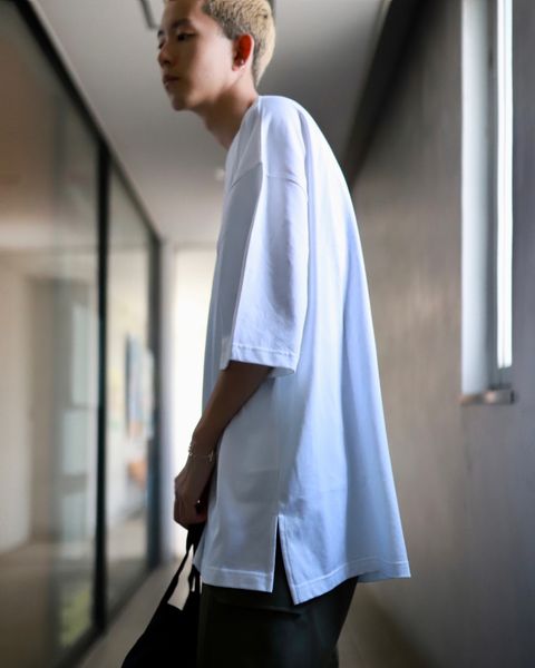 COMME des GARCONS HOMME コムデギャルソンオム 23AW 綿天竺ロゴプリントTシャツスタイル