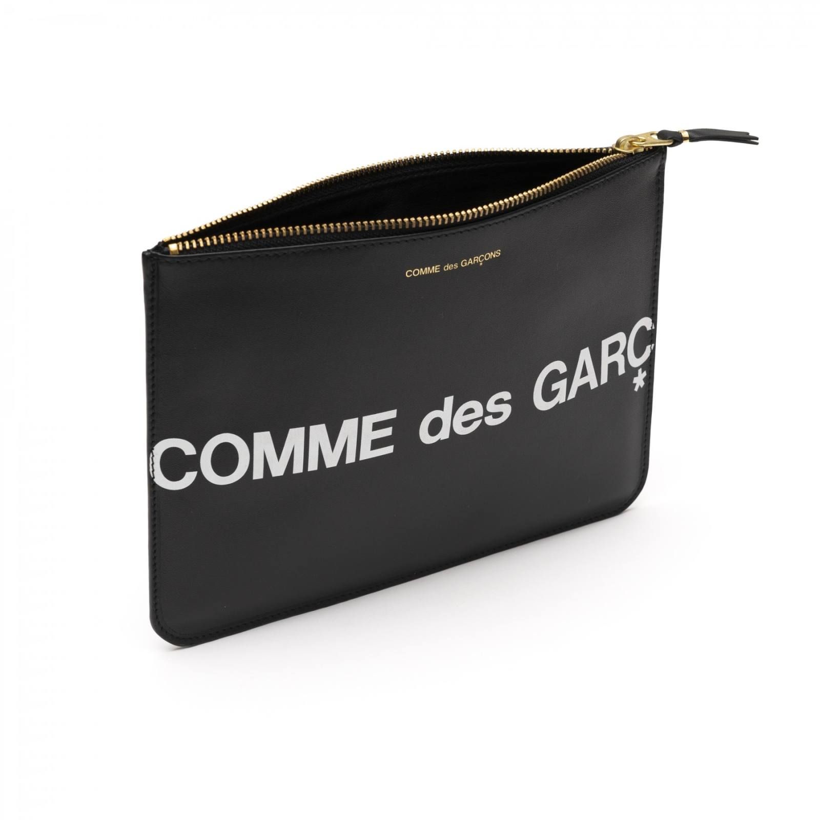 Wallet COMME des GARCONS「ロゴウォレット(ポーチ大) BLACK 8月入荷