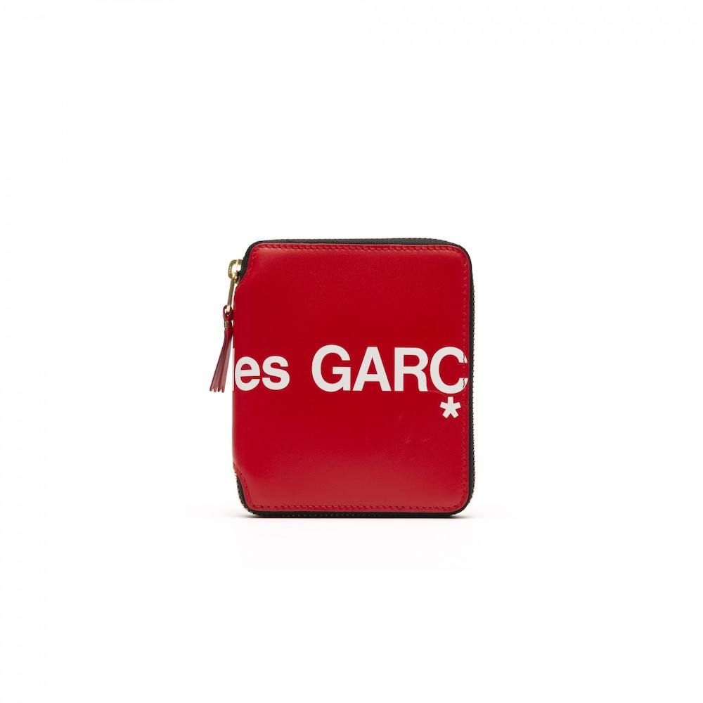 Comme Des Garcons Wallet Huge Logo Red