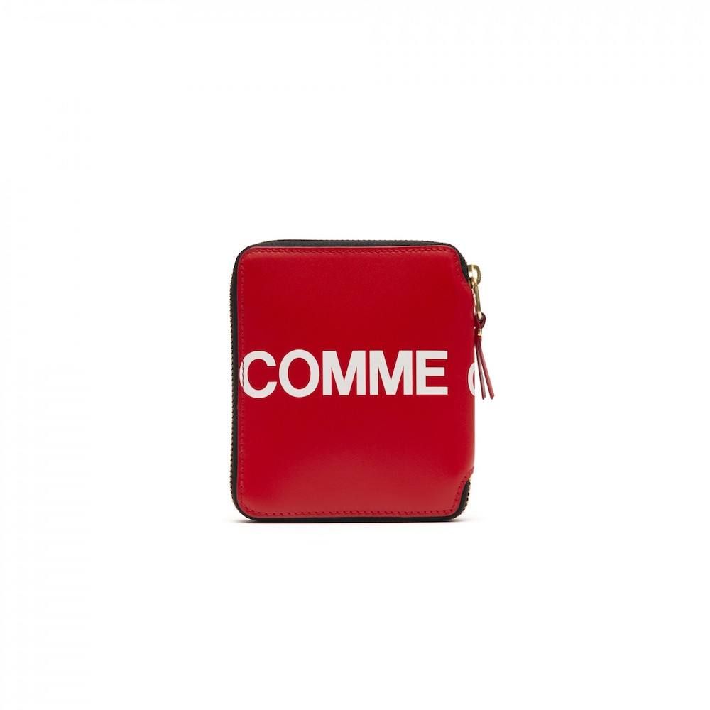 Comme Des Garcons Wallet Huge Logo Red折り財布