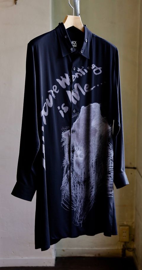yohji yamamoto I-BSプリントシャツ(ALL you're...)スタイル.2019.7.15.
