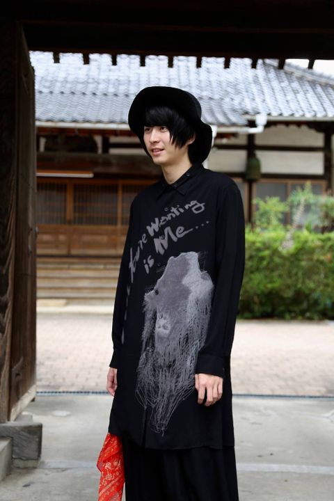yohji yamamoto I-BSプリントシャツ(ALL you're...)スタイル.2019.7.15.