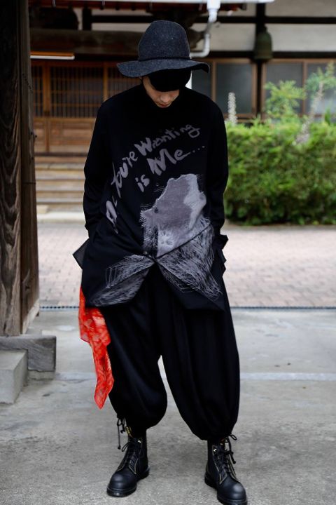 yohji yamamoto I-BSプリントシャツ(ALL you're...)スタイル.2019.7.15.