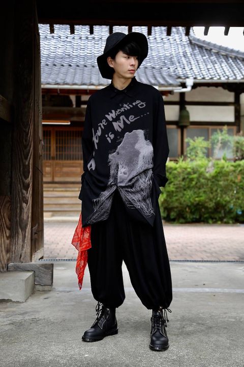 yohji yamamoto I-BSプリントシャツ(ALL you're...)スタイル.2019.7.15.