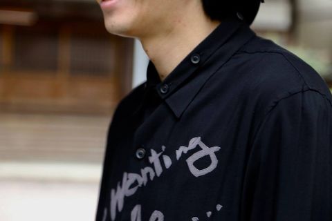 yohji yamamoto I-BSプリントシャツ(ALL you're...)スタイル.2019.7.15.