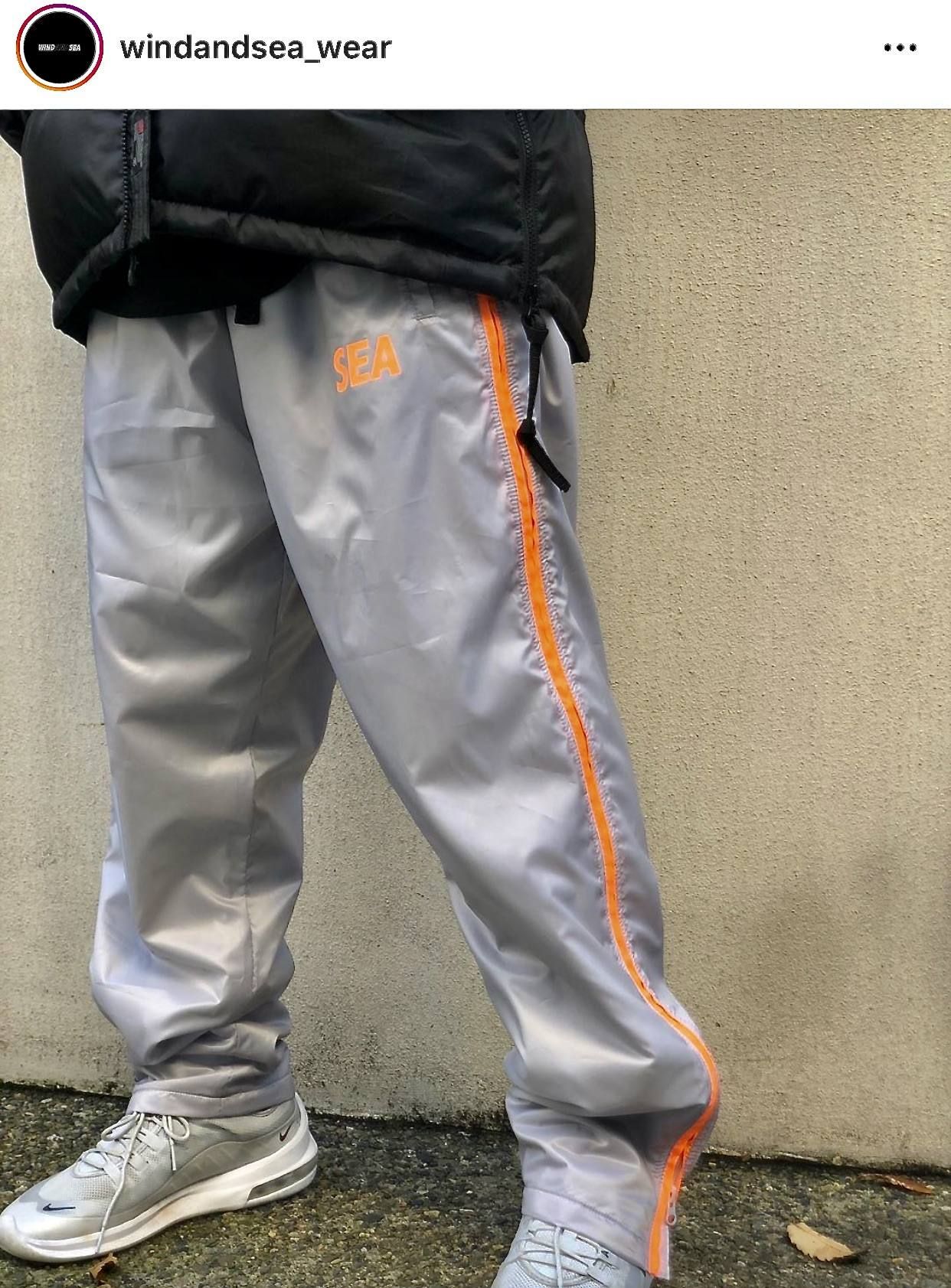 WIND AND SEA SIDE ZIP NYLON PANTS Sサイズ