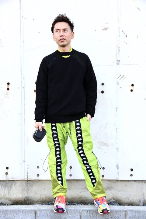 DIGAWEL 8G WG SWEATER"BLACK"スタイル.2020.2.1.