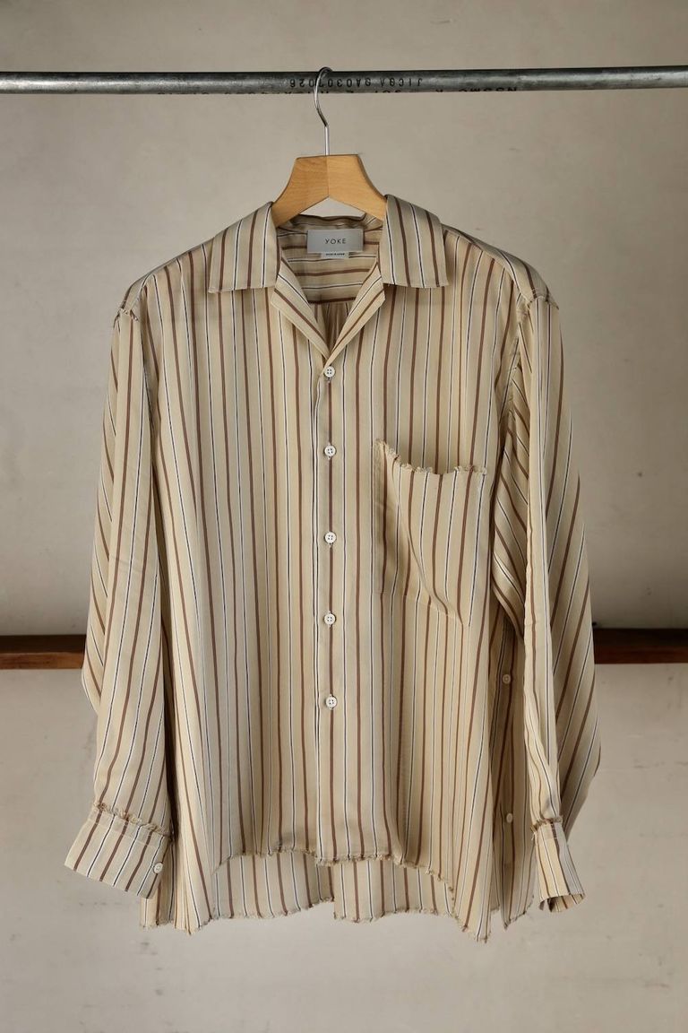 YOKE「OVERSIZED STRIPE SHIRTS」