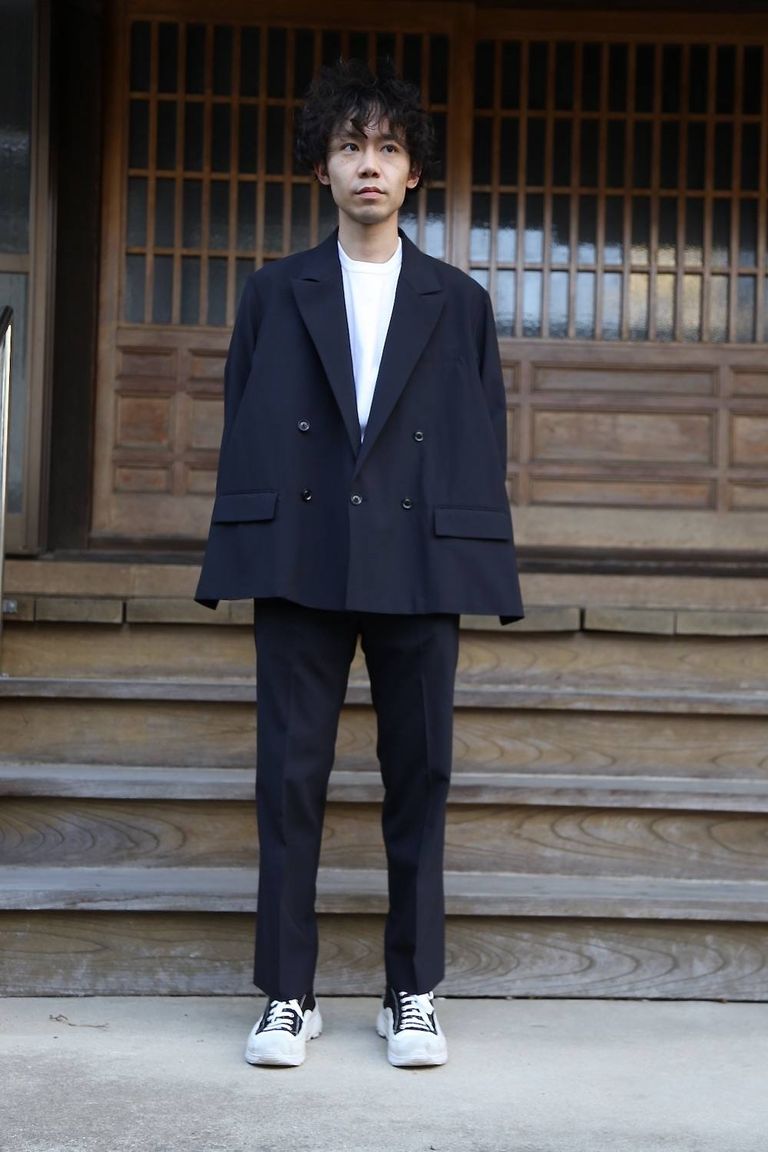 YOKE 「BACK SLIT STRAIGHT PANTSセットアップスタイル」