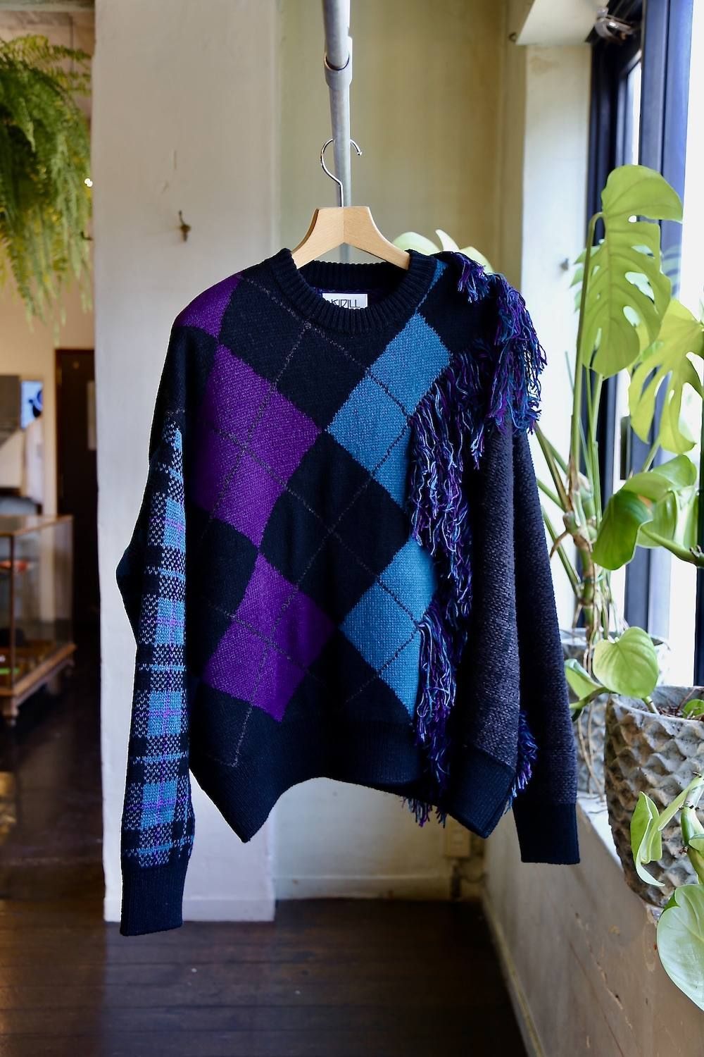 KIDILL 「Destroy Argyle Tartan Pullover Knit(KL458)