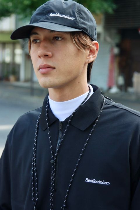 FreshServiceSport フレッシュサービススポーツ 23AW DRY PIQUE JERSEY NECK ZIP L/S POLOスタイル