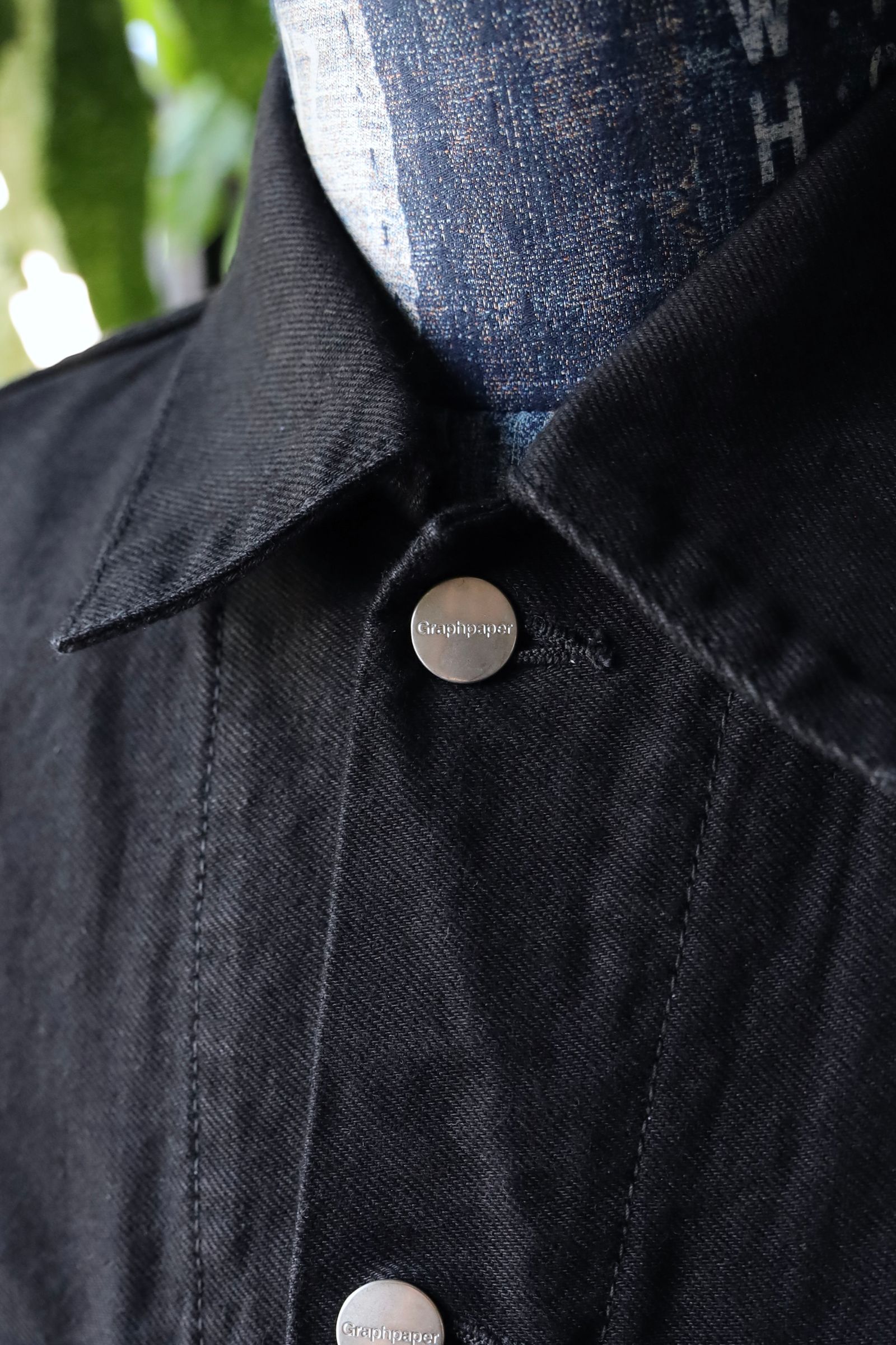 グラフペーパー 25AW Selvage Denim Trucker Jacket(GM253-20055RB)BLACK_WASHED
