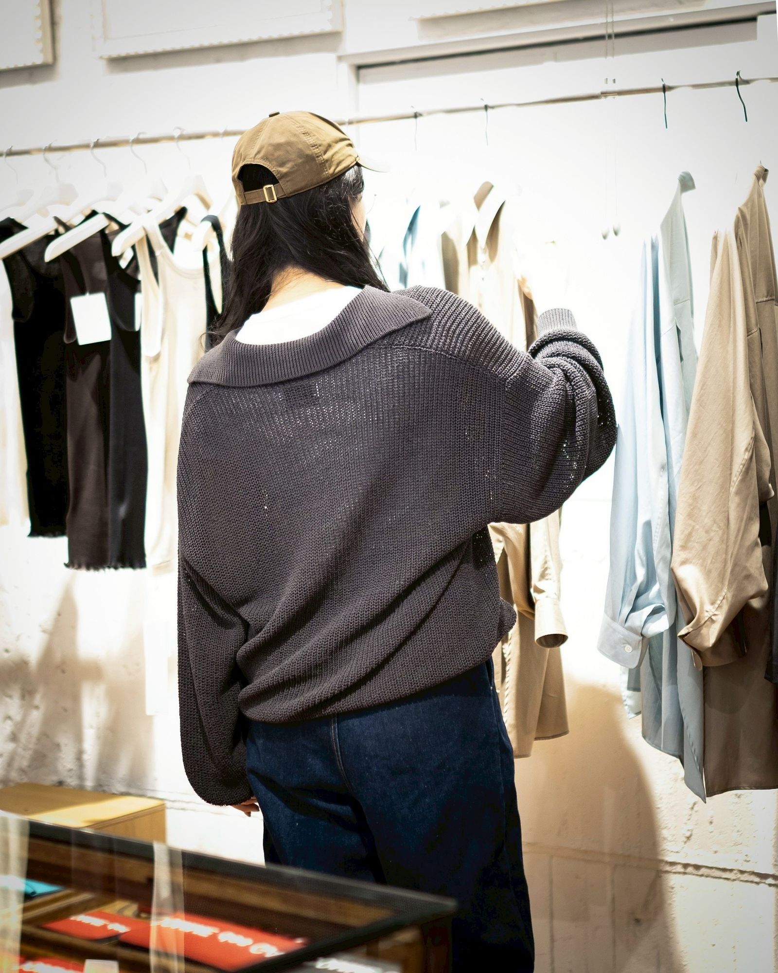 Graphpaper Coiled Wool Nylon Skipper Knit  style 2026.05.01