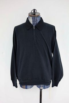 ブラームス 26SS Co/Silk Nep Harf-Zip P/O (BHS25S037S26)Black