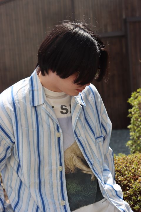 ©SAINT M×××××× 22SS STRIPE PJ SHIRT   style.2022.4.6. ※4月9日(土)発売