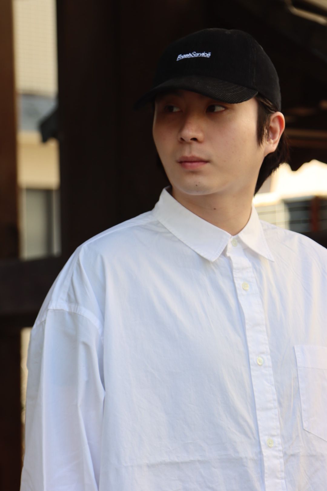 FreshService CORPORATE REGULAR COLLAR SHIRT"WHITE"style.