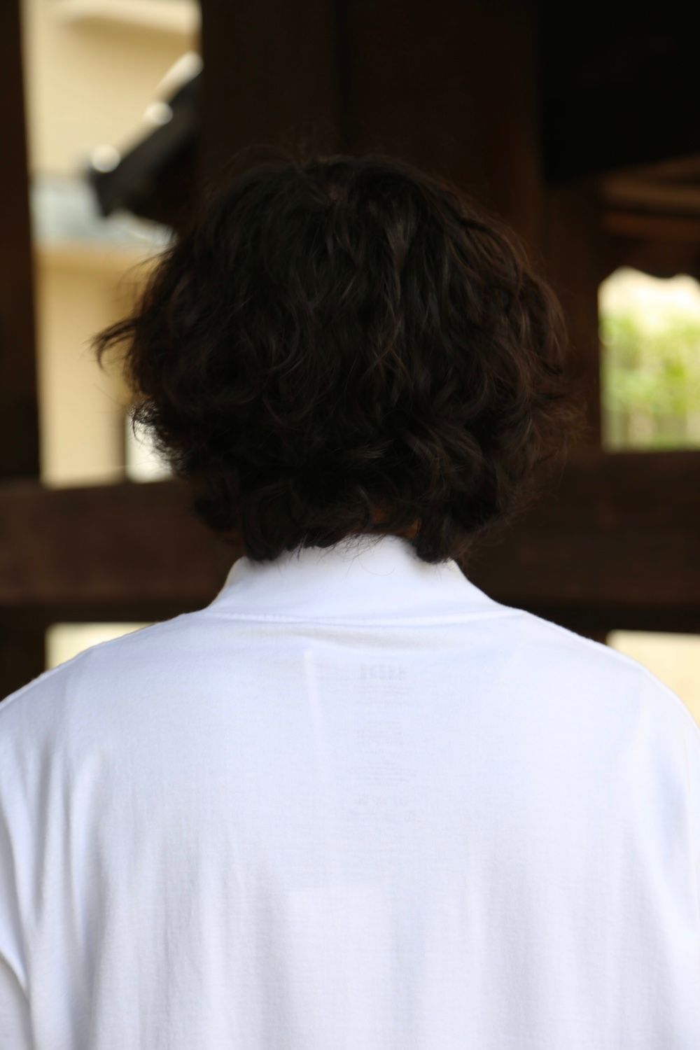 Graphpaper S/S Mock Neck Tee(GU212-70056B) style. 2021.06.07.