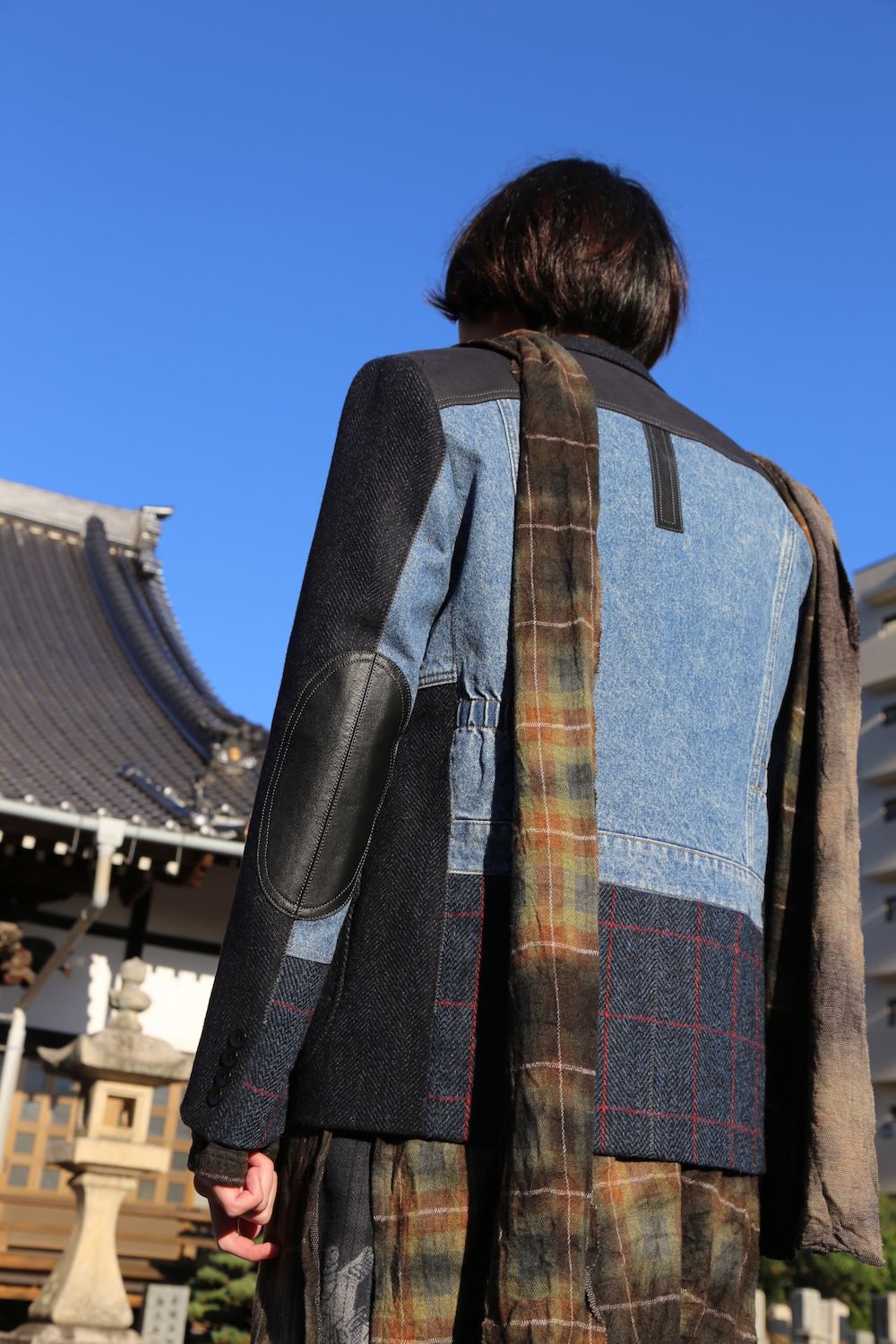 JUNYA WATANABE COMME des GARCONS MAN ウールカシミヤツイード×綿デニム×綿ウィップコード(WF-J022-051) style.2020.10.25.