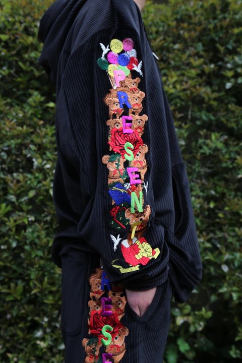 doublet CHAOS EMBROIDERY COMFY HOODIE style. 2021.04.16.
