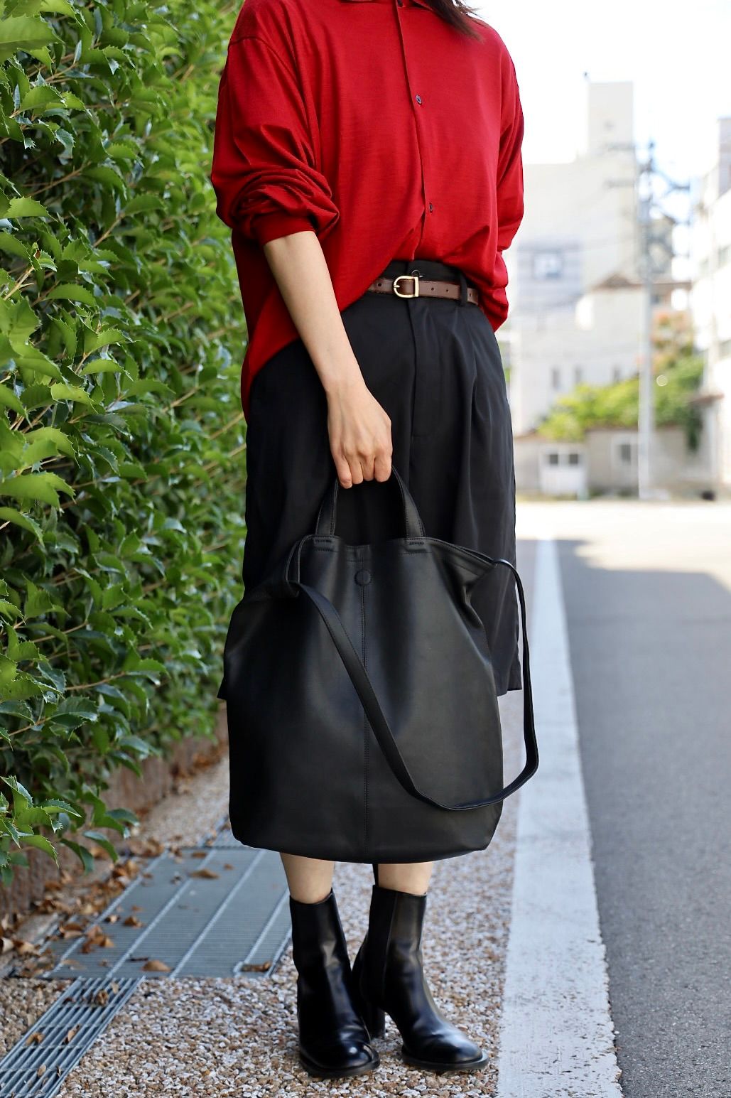 Morphee / モルフェトートバッグ HANDLE SHOUDER BAG(HSB-BLK)BLACK☆新作発売！
