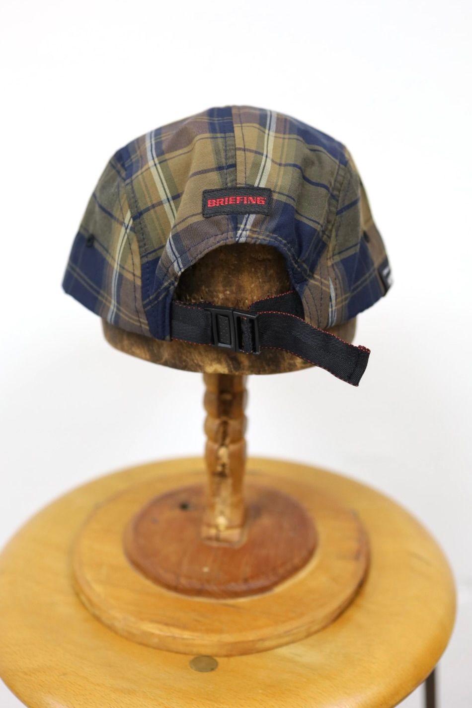 コムデギャルソンオム26SS BRIEFINGコラボ 綿エステルチェックCAP(HQ-K602-051-2)BROWN/KHAKI/NAVY★4月3日(金)発売！