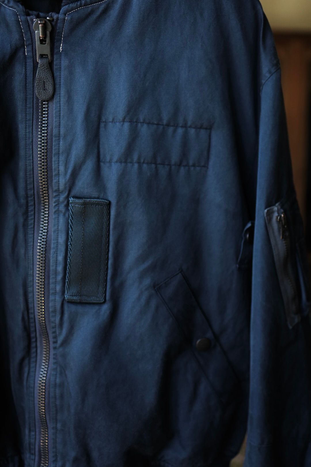 アプレッセ 2025 STYLE2 Vintage Silk Flight Jacket(25AAP-01-26)NAVY☆10月25日(土)発売!