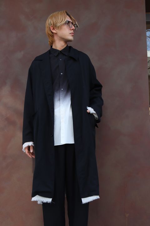 Graphpaper 24SS Wool Twill Washer Bal Collar Coat style 2024.2.11