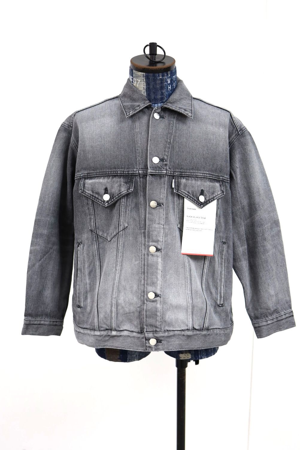 グラフペーパー  Selvage Denim Trucker Jacket(GU261-20055LB)BLACK_LIGHT FADE★1月24日(土)発売！