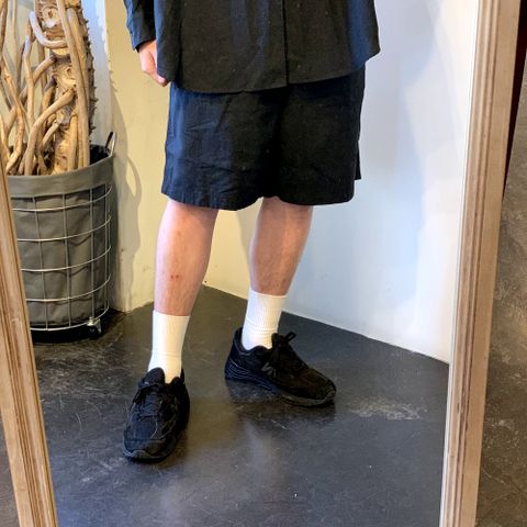 Graphpaper Linen L/S Oversized Band Collar Shirt style.2022.5.17