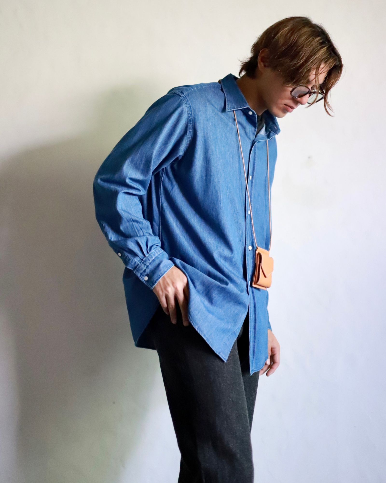 アプレッセ24SSデニムシャツ Washed Denim Shirt(24SAP-02-04H)INDIGO - 1(S)