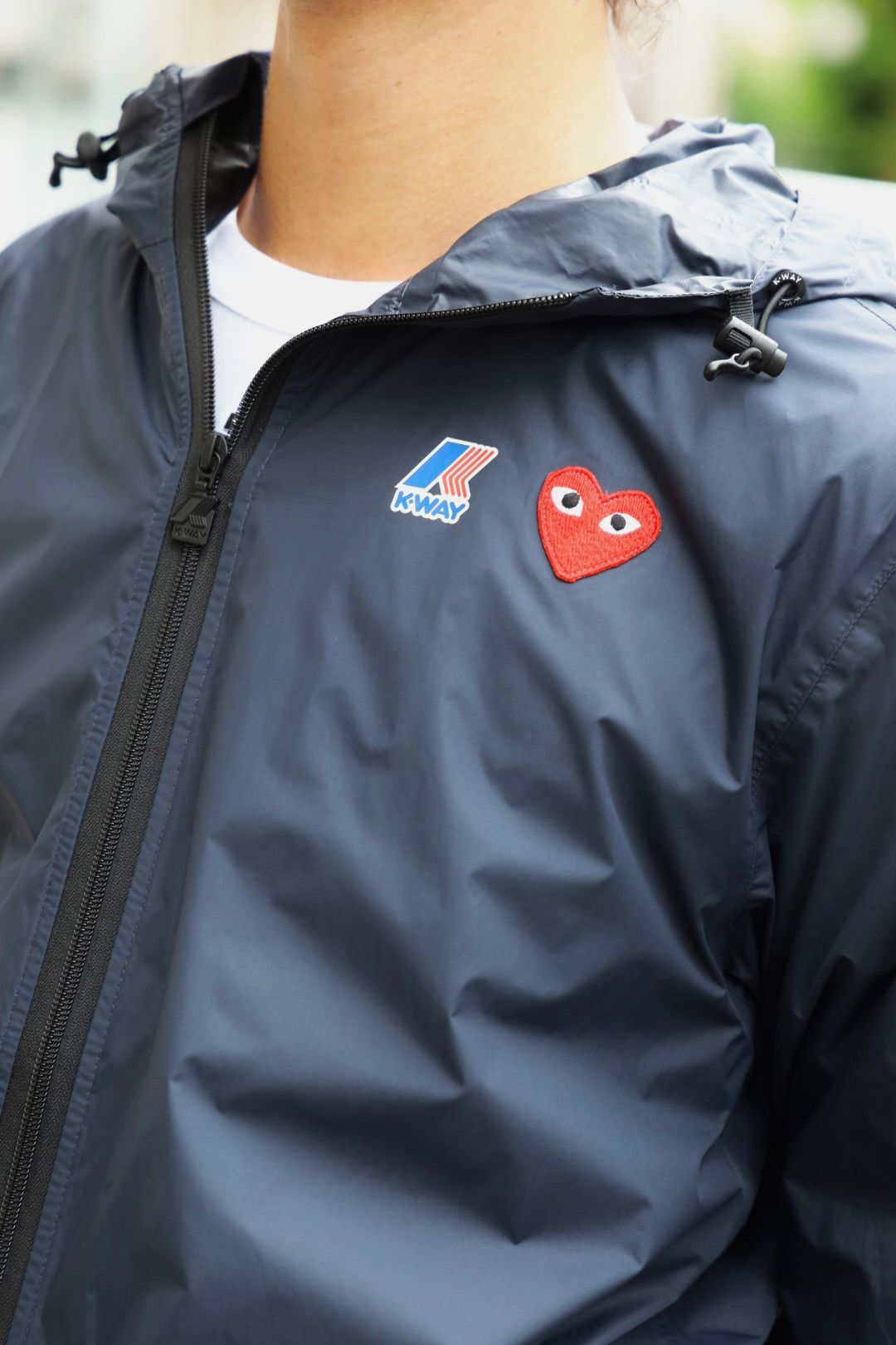 PLAY COMME des GARCONS K-WAYフルジップアップナイロンパーカー PICK UP STYLE